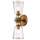  Quoizel STARING-2WB-DG-CLEAR - Zidna svetiljka STARING 2xE27/40W/230V, bakrena | Eponuda.com