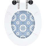  Toaletna daska s mekim zatvaranjem MDF s uzorkom porculana | shoptok.hr