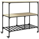 Furnova Kuhinjski voziček sonoma hrast 100x50x95 cm inženirski les, (21951341) | Shoptok.si