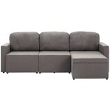 vidaXL Trosed modularni kavč z ležiščem taupe iz blaga, (20925479) | Shoptok.si