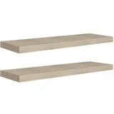 MAISON CHIC 2 kosi Stenske Police - Viseče police barva hrasta 80x23,5x3,8 cm MDF, (21758648)