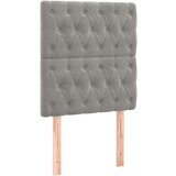 Box spring postelja z vzmetnico svetlo siva 80x200 cm žamet, (20789934) | Shoptok.si