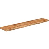 vidaXL Stenska polica 90x20x3,8 cm pravokotna akacija naraven rob | Shoptok.si