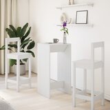  Barski stol bijeli 51 x 50 x 103,5 cm od konstruiranog drva | shoptok.hr