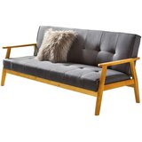 Livetastic ZOFA S POSTELJNO FUNKCIJO, naravne barve, temno siva les, tekstil | Shoptok.si