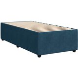 Box spring krevet s madracem tamnoplavi 90x190 cm baršunasti | shoptok.hr