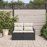  Vrtni kauč s jastukom 120 x 62 x 69 cm poliratan | shoptok.hr