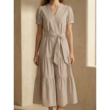 Sinsay Midi haljina s gradijent efektom i tekstilnim remenom | shoptok.hr