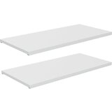 eurokraft basic Dodatni polici (DE=2 kosa), širina x globina x višina 780 x 370 x 20 mm, svetlo sive barve | Shoptok.si