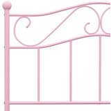  Za krevet ružičasti metalni 90 x 200 cm | shoptok.hr