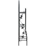 vidaXL 3-nadstropno stojalo za rastline črno 52x28x128 cm želez | Shoptok.si