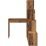  Kutni stol s policom Staro drvo 101,5 x 149,5 x 149,5 cm | Eponuda.ba