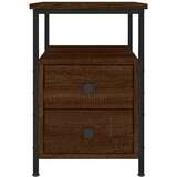  Noćni ormarići 2 kom boja smeđeg hrasta 34x35,5x50 cm drveni | shoptok.hr