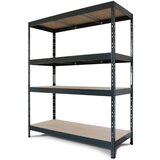 AR SHELVING regal 180 x 180 x 60 cm, antracit, siv, 4 police, 400 kg/polico, 8586002702354 | Shoptok.si