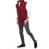 DStreet Kamizelka męska pikowana bordowa | Shoptok.si