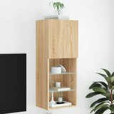 TV ormarić s LED svjetlima boja hrasta sonome 40,5x30x102 cm | shoptok.hr