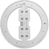 Moderna LED stenska ura in budilka termometer USB 33cm bela | Shoptok.si