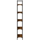 Police za knjige 5 razina boja hrasta 60,5x24x166,5 cm drvene | Eponuda.com