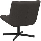  Stolica na kotačiće Tamno siva 63 x 75 x 76 cm Janjeća koža | shoptok.hr