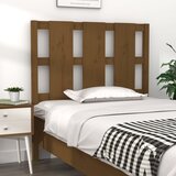 vidaXL Posteljno vzglavje medeno rjavo 105,5x4x100 cm trdna borovina, (20646919) | Shoptok.si