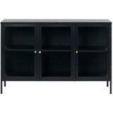 Unique Furniture Črna vitrina Carmel, dolžina 132 cm Cene