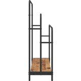 vidaXL Stalak za odjeću s policom Staro drvo 90 x 30 x 100.5 cm | shoptok.hr
