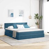  s od storage Tamno plava 160 x 200 cm Baršun | shoptok.hr