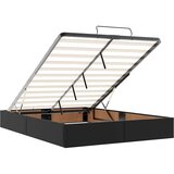 vidaXL Otomanski krevet s madracima i LED crni 140x190cm umjetna koža | shoptok.hr