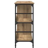 vidaXL Strani šal Rjava 102 x 32 x 73.5 cm Konstruiran les | Shoptok.si