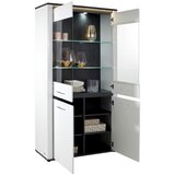 Mömax Vitrina Alassio, Bela, Barva Grafita | Shoptok.si
