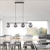 Just LIGHT. 14604-18 - Luster na sajli WIDOW 4xE14/25W/230V crna | Eponuda.com
