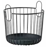Zone črna kovinska košara za shranjevanje Inu, ø 30 cm