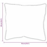  Jastuk s jastukom 2 pcs Bijelo 70 x 61 x 20 cm Poliester | shoptok.hr