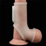 Knights prsten sa navlakom za skrotum i vibracijom — TPE, 12 cm — LVTOY00603