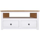 Maison Chic Kotna TV omarica - TV stojalo - Televizijska omarica bela 93x49x49 cm trdna borovina Panama Range, (21700736) Cene