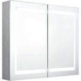 Kupaonski ormarić s ogalom siva boja betona 80x12x68 cm | shoptok.hr