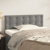  Uzglavlje svjetlosivo 100x5x78/88 cm baršunasto | shoptok.hr