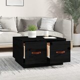  Stolić za kavu crni 60 x 53 x 35 cm od masivne borovine | shoptok.hr