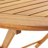  5-dijelni vrtni blagovaonski set bež od tkanine i drva | shoptok.hr