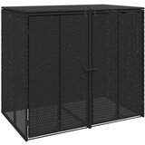  Kutija za smeće 2 pcs Crna 65 x 80 x 115 cm Polietilen Slike