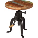  Stranska mizica 45 x (45-62) cm trden predelan les in železo, (20712887) | Shoptok.si