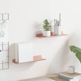  Lebdeća polica Zidne 2 pcs Ružičasta 30 x 9 x 2,5 cm Čelik | shoptok.hr