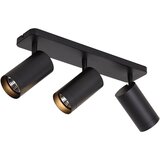 QAZQA Sodobna stropna svetilka črna 3-lučna GU10 70mm - Jeana Luxe Cene