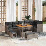  Sjedeća garnitura za vrt 10 kom. poliratan 110 x 55 x 71 cm | shoptok.hr