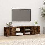 The Living Store TV omarica 2 kosa dimljeni hrast 80x31,5x36 inženirski les - TV Omarica, (21376348) Cene