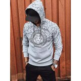 DStreet Bluza męska z nadrukiem szara | Shoptok.si