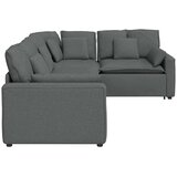  Modularna sofa s jastucima, tkanina, tamno siva | Eponuda.com