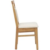  Stolac za blagovanje 2 pcs Prirodna i svijetla Čvrsto drvo | shoptok.hr