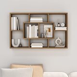  Zidna polica boja smeđeg hrasta 85x16x52,5 cm konstruirano drvo | shoptok.hr