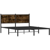vidaXL Metalni okvir kreveta bez madraca boja hrasta 150 x 200 cm | shoptok.hr